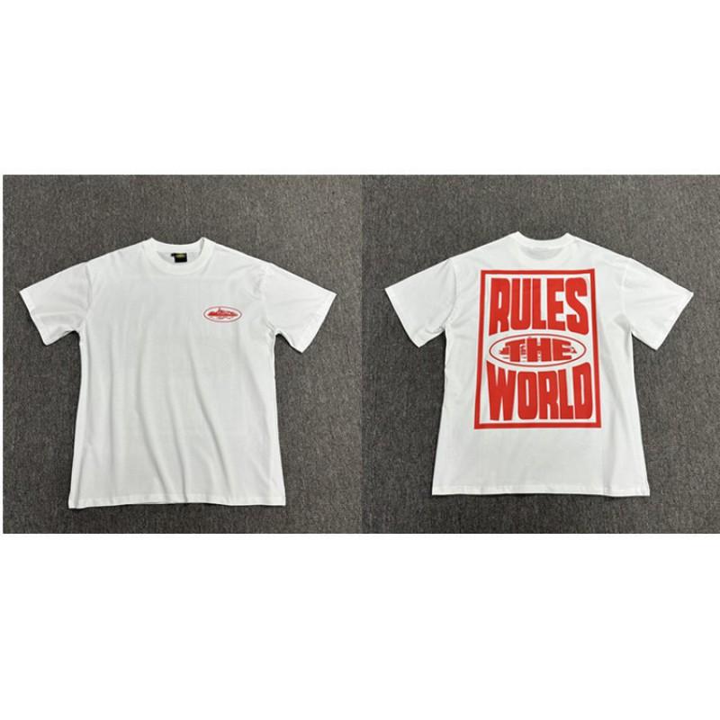 CORTEIZ Short Sleeve T-Shirt Men Women American Street Style Graphic Print 4 Styles Casual Teen Tee