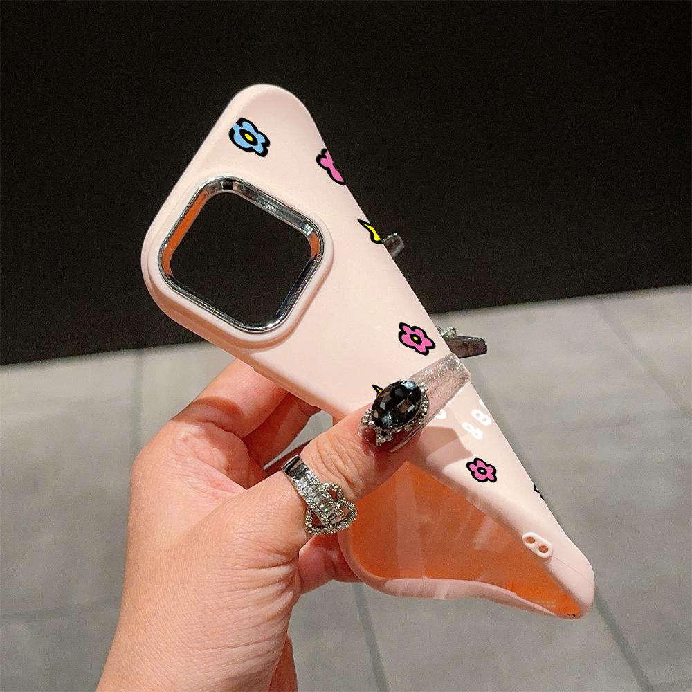 For Vivo V23 V25 V27 V29 V30 Y27S Y28 Y33S Y36 Infinix Hot30I Hot40 Tecno Spark20 Cartoon Black Cat Silver Edge Soft Liquid Silicone Protective Casing