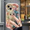 Phone Case: 2D flat design suitable for iPhone 18 17 16 15 14 13 Pro protective case, little ghost, perfect Christmas and Halloween holiday gift