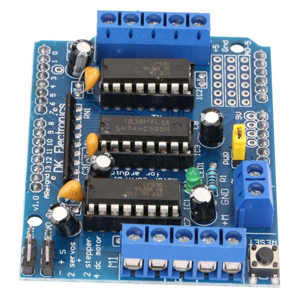 4 H‑Bridges Motor Drive Shield Expansion Module Motor Drive Shield Module  for Arduino Projects