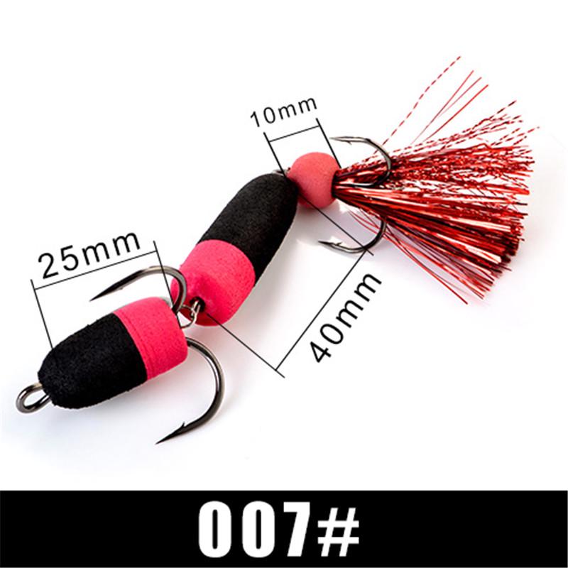 FishKing 1PC Soft Bass Lure Insect Lure With Sharp Hooks Weight 3.4G 4.7G Big/Small Size