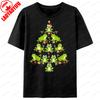 Frog Squad Christmas Trees Graphic Printed T Shirts Clothes For Unisex Funny Cute Xmas Hat TShirt Unisex Cotton Tops Classic Gift