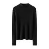 Seamless Pure Cashmere Slim-Fit Ribbed Sweater for Women - Autumn/Winter 2026 Half-High Neck