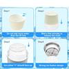 Ice Crusher Accessory for Kitchen Stand Mixer Replacement Parts Ice Shaver Attachment Home Snow Cone Maker Accessories