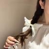 Alligator Clip Bow Hair Clip Plush Ribbon Hair Clip Gifts Back Head Clip