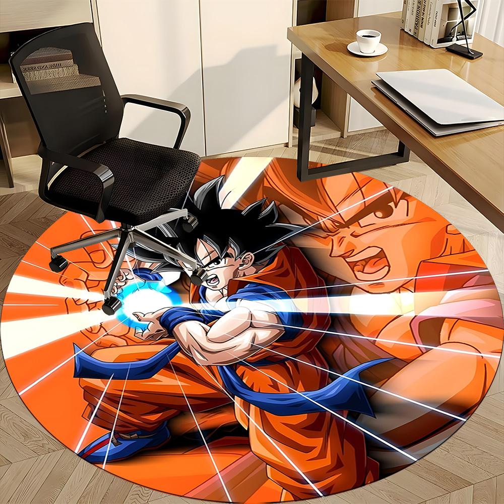 

1pc Goku, DragonBall Chair Carpet for Office Non-Slip,Machine Washable Rug for Office, Room - Holiday Decor - Machine Made yy251017253 80cm by 80cm