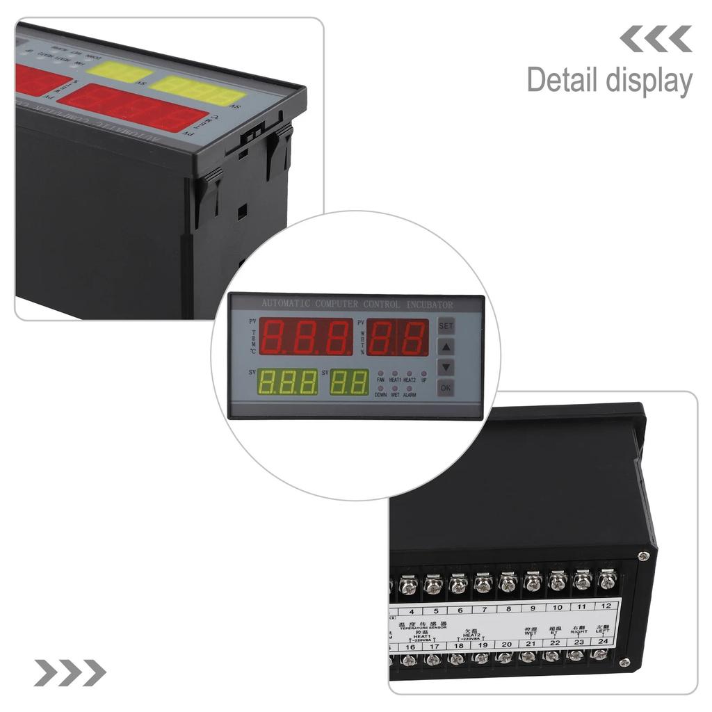 Thermostat With Sensor Probe Black XM-18 Incubator Controller Humidity Display Range 0-99 RH User-friendly Design