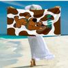 Custom Name Ultra-Soft Beach Towel with Scooby-Doo Theme,Ideal for Pool - Camping, Diving - Perfect Travel Essential, Vibrant Beach Towel.