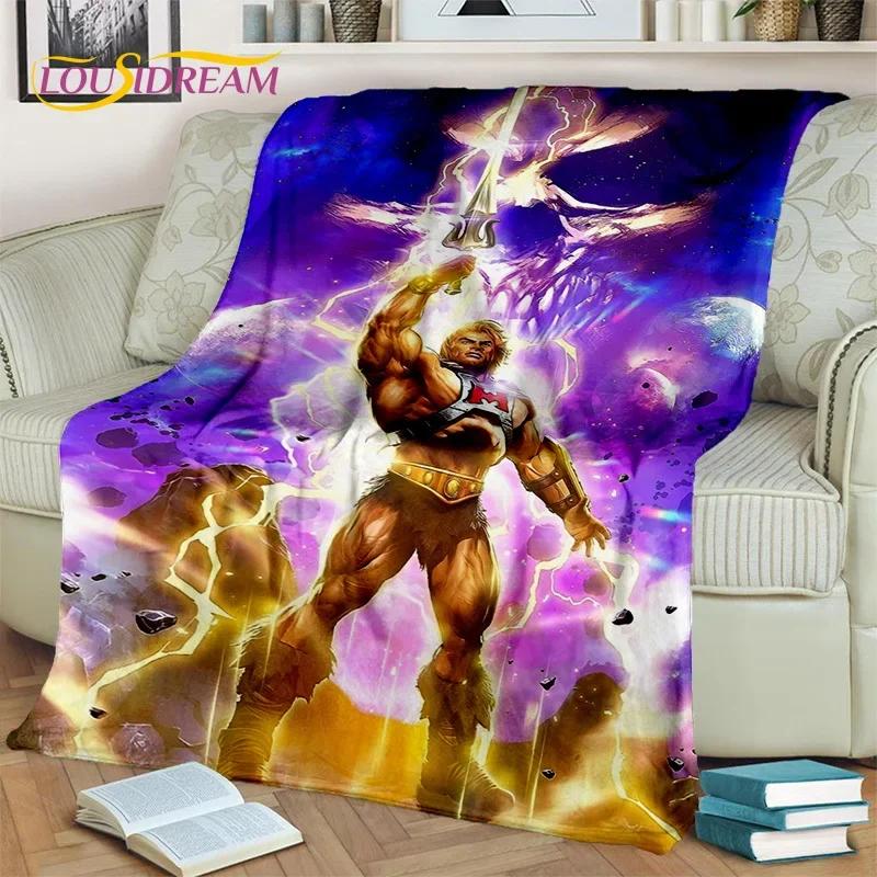 Cartoon He Man Masters of Universe Blanket,Soft Throw Blanket for Home Bedroom Bed Sofa Picnic Travel Office Cover Blanket Kids