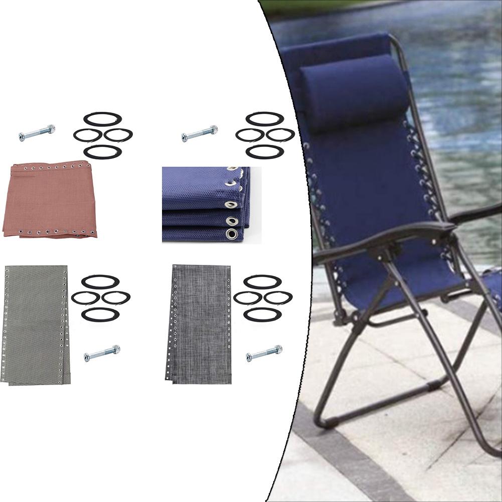 Replacement Fabric for Recliners with 4 Ropes and Screws Quick Dry and Easy Maintenance for Outdoor Relaxation
