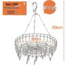 Stainless Steel Round Drying Net Basket with 20 Clips