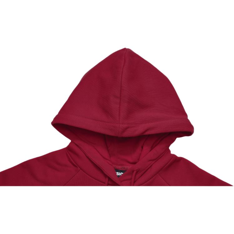 Fila Fusion Solid Color Logo Knitted Cotton Drawstring Sweatshirt Women Sweatshirt China-Red T11W245209FRD