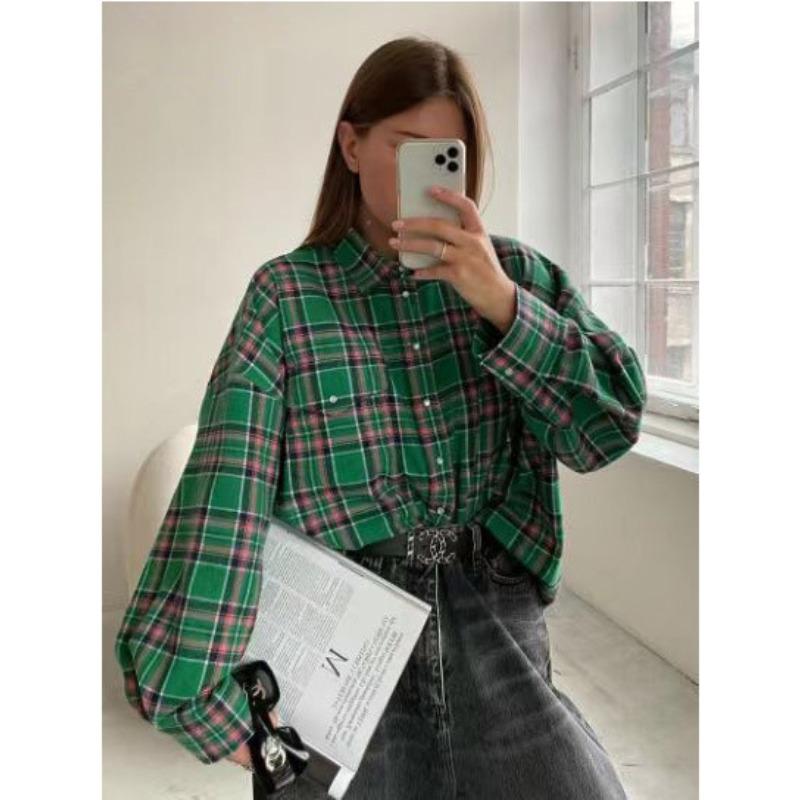 HNXC Women's Fashion Casual Long Sleeve  POLO Neck Blouses & Shirts