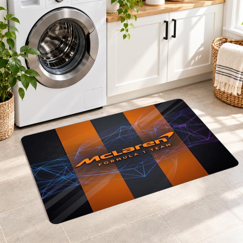 Flannel Kitchen Mat McLaren Soft Area Rug Non Slip Floor Carpet Home Decoration