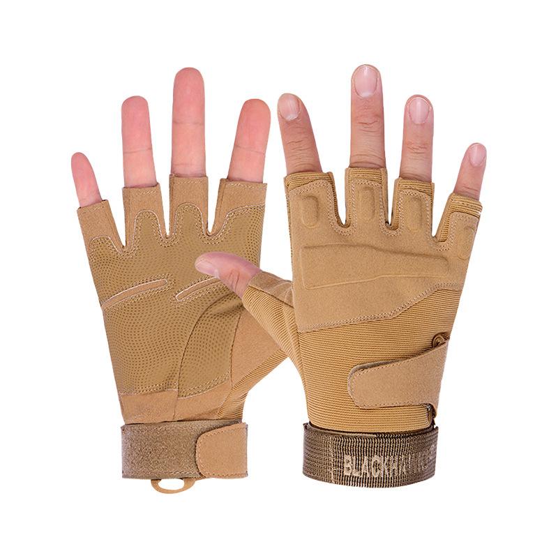 Men s Black Eagle Non-slip Half-finger Sports Gloves for Weightlifting, Cycling, & Motorcycling M