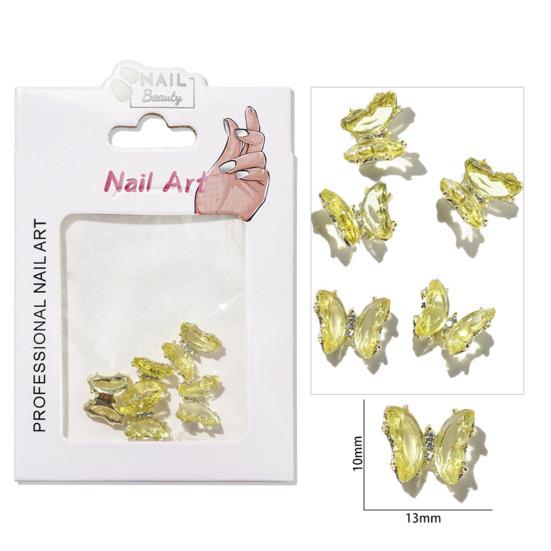 Excellent Nail Art Batterfly Colorful High Brightness