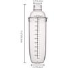 2 Stück Kunststoff Cocktailshaker, Getränkemixer Boba Tee Shaker, Professionelles Barwerkzeugset (33oz/1000cc)