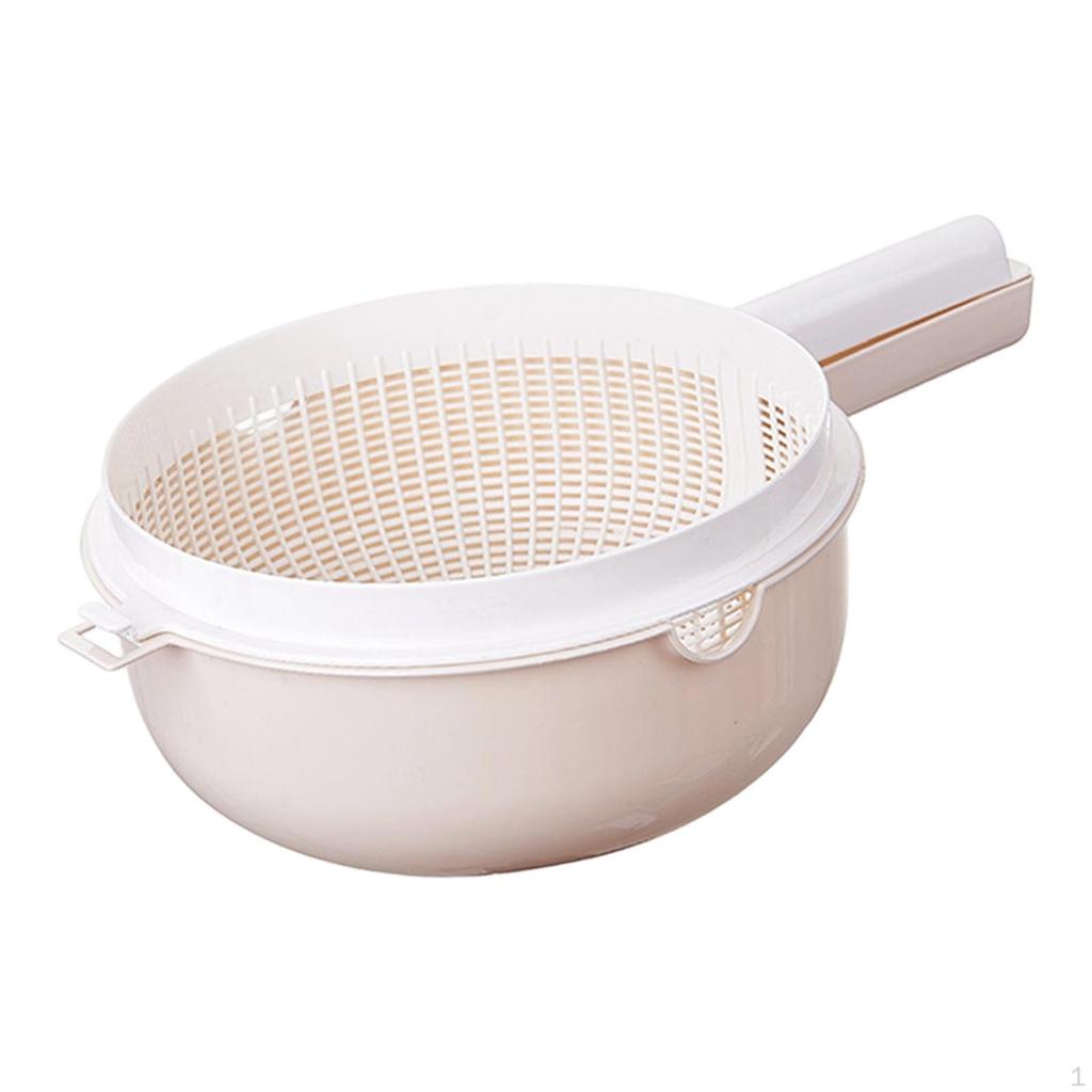 Draining Basket Accessories Container Double Layer Multifunctional Handy Picnic Fruit Washer Bowl