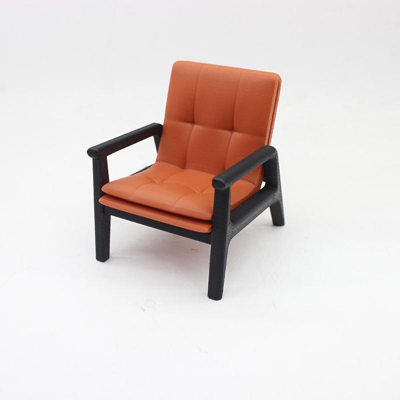 1/12 Dollhouse Simulation Sofa Chair Tea Table Model Doll Home Living Room Furniture Decoration Dolls House Scene Accessories