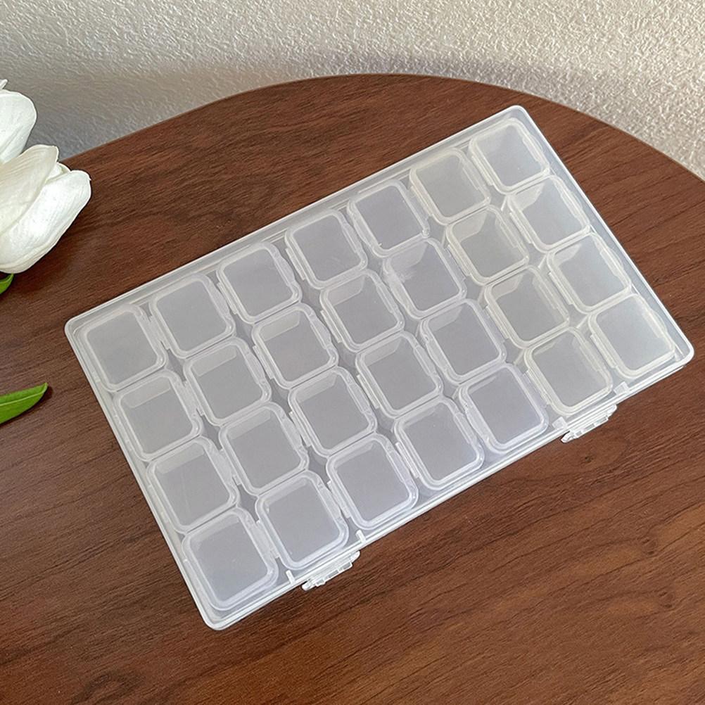 Manicure Organizing Box Clear Jewelry Storage Case Multi Grid Anti Oxidation Jewelry Organizer Portable Manicure Holder