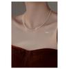 Minimalist Pearl Choker Necklace Women Handmade 3mm/4mm Warm White Imitation Chain Adjustable Length 385cm Or 405cm