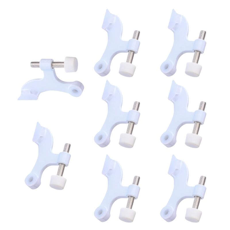 Heavy Duty White Colored Door Top Hinges easy installs US Type Door Stoppers Luxurious White Door Hinges For Various Door