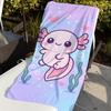 Axolotl Cartone Animato kawaii ASCIUGAMANO ROSA Asciugatura Rapida Asciugamani da Spiaggia Sono Adatti Per Piscine Campeggio Yoga E La Palestra