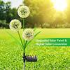 Outdoor Solar Löwenzahnlicht mit 2 Modi Solar-Gartenleuchten IP65 Wasserdicht Dekorationslicht für Garten Rasen Hof Hochzeit