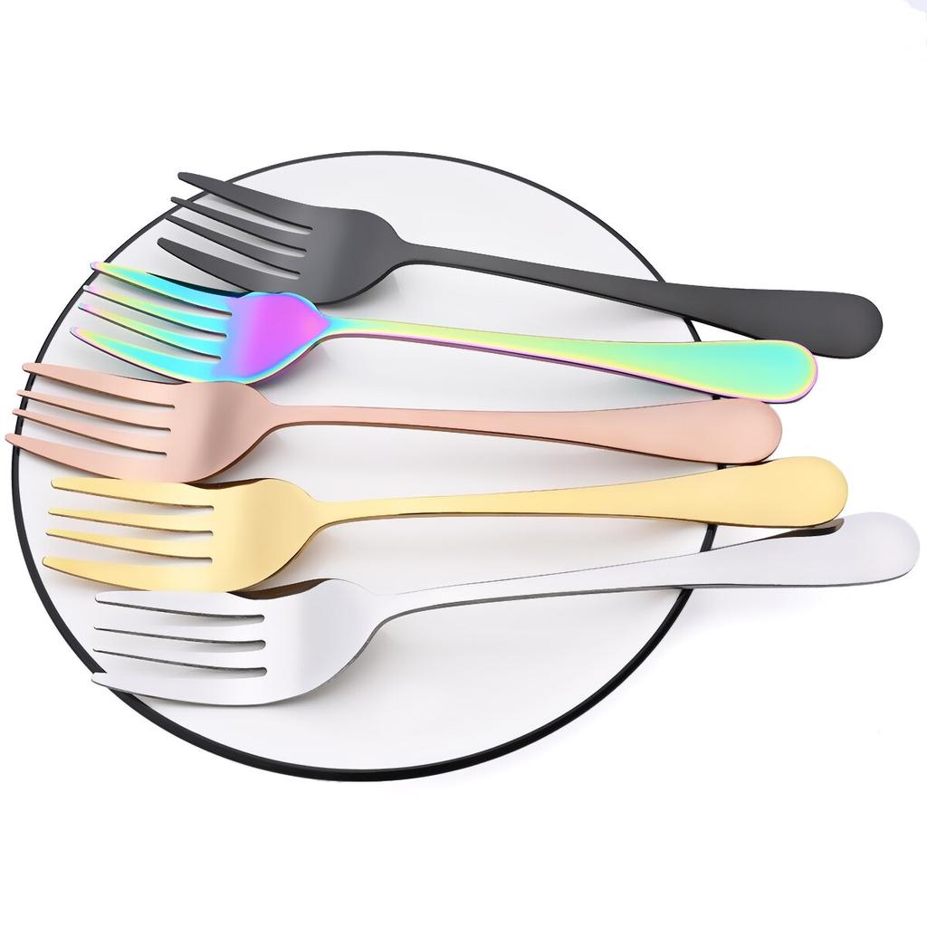 2 adet yemek takımı seti gıda salata çatalı sofra servis çatalı çatal bıçak takımı ayna cilalı paslanmaz çelik gümüş batı mutfak aracı