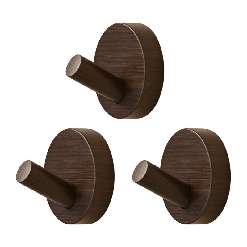 Wood Wall Hook With Strong Adhesive For Sturdy Hanging In Bathroom And Kitchen Supplies
