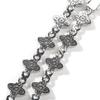 Hip-hop Rap Chain, Unlimited Four-leaf Clover Bracelet, Fashionable Cool Ruffian Handsome Premium 5A Zircon Color Necklace.