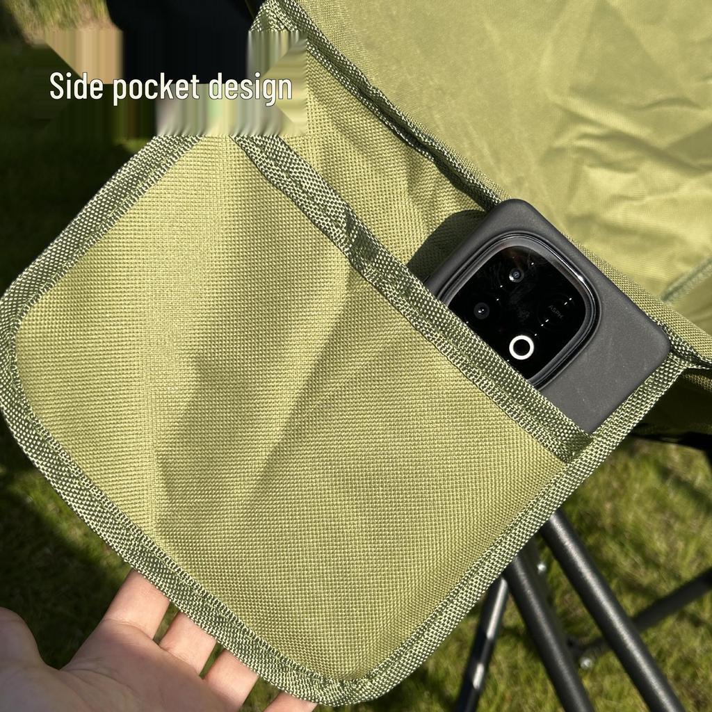 Portable Folding Moon Chair - Adjustable Recliner for Camping, Fishing, Beach, and Outdoor Use