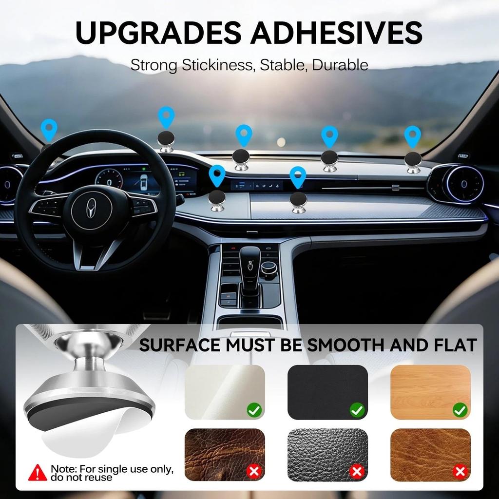 Xiaomi Car Phone Holder Car Magnet Smartphone Support Car Mount Mobile Cell Stand Smartphone GPS Support For iPhone 17 15 13 12 Samsung