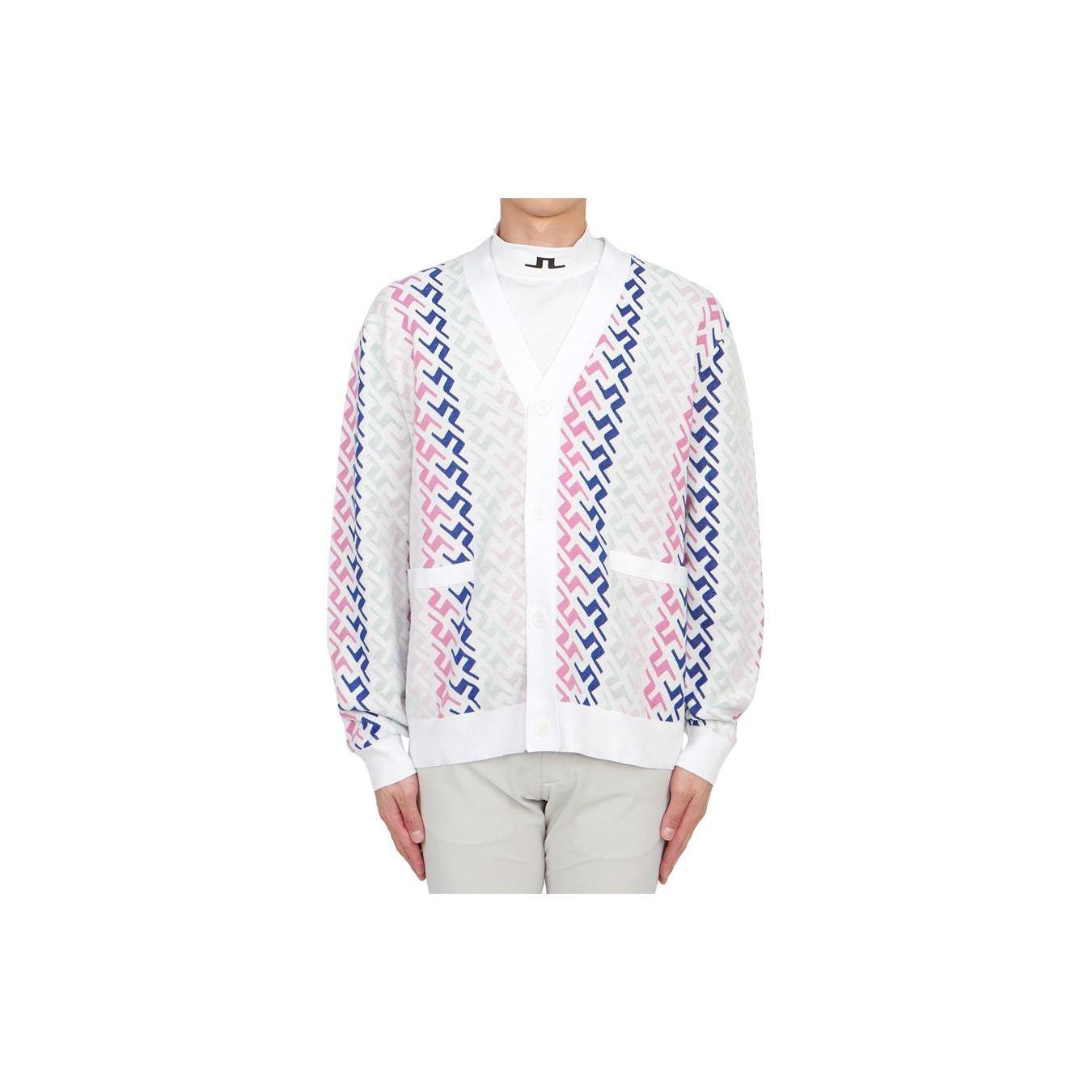 J.Lindeberg Allover Print V-Neck Long