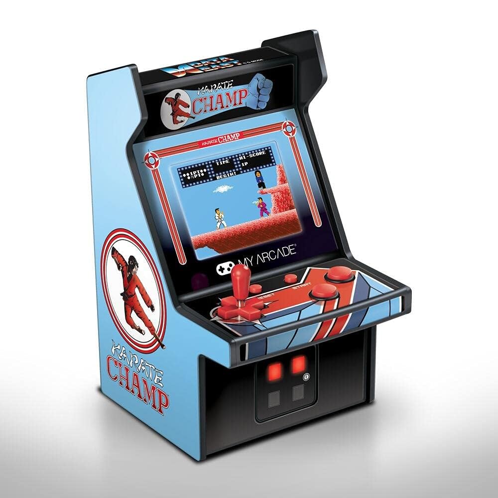 MyArcade 6.75-inch Retro Karate Champ Mini Game, Blue & Black, DGUNL-3204