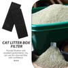 2 Pcs Cat Litter Box Filter Cotton Portable Pet Household Deodorizer Cushions Activated Carbon
