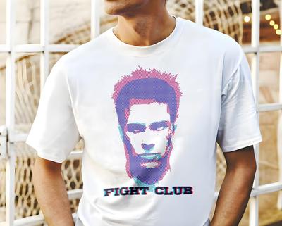 T-shirt vintage Fight Club V6 Naturale e maglietta per bambini poster film retro vintage Cotone Uomo Donna regalo presente
