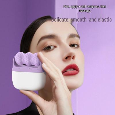 Dual-Head Ice Compress & Massage Roller: Relieves Swelling, Cools, and Refines Skin - Multi-Functional Massager