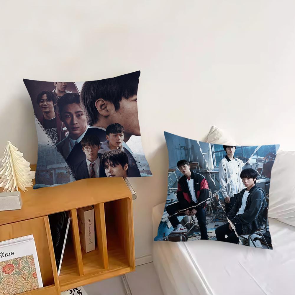 TV cushion cover Sofa Decorative Home Headboard Bedroom Backrest Cushion Square Cushion W-Weak H-Hero Class 2-S Nap Time