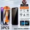 3PCS Tempered Privacy Screen Protector For Xiaomi 15 15T 14 13 14T 11T 11T Pro 12T 10i 10T 11X 11i Easy Install Full Cover Film