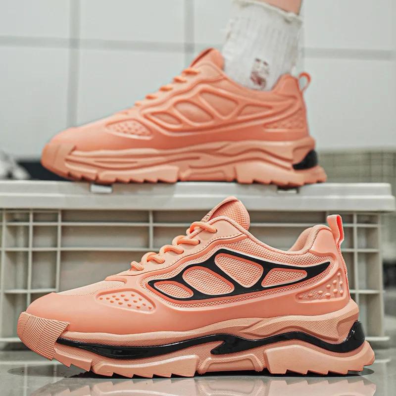 Spring Autumn New Fashionable Men's Sneakers Mesh Breathable Lightweight Soft Bottom Casual Running Shoes Zapatillas Deportivas