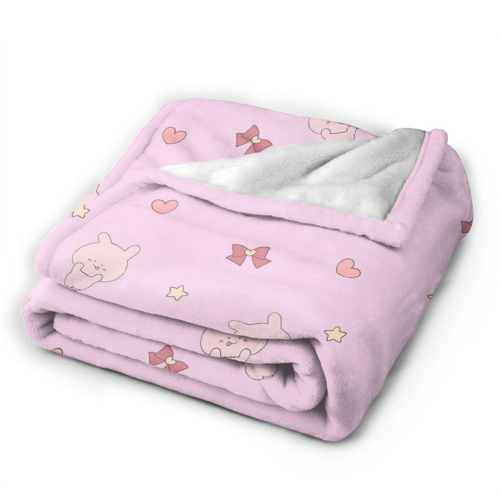Warm Soft BlanketGirls Boys Camping A-Asamimichaan Throw Blanket  Flannel Bedspread For Home Decor Fluffy Sofa Bed Cover