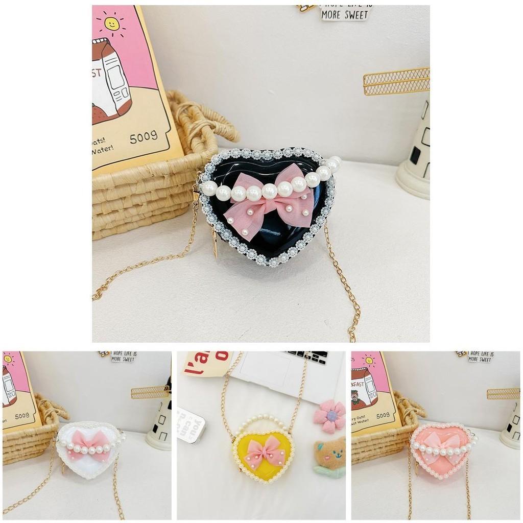 Stylish Mini Pearl Handbag For Kids With Adorable Bow Design In Multiple Colors
