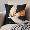 art LLisk Feng Cushion Cover Pillowcase Antidustmite Invisible Zipper Short Plush Sofa Cushion
