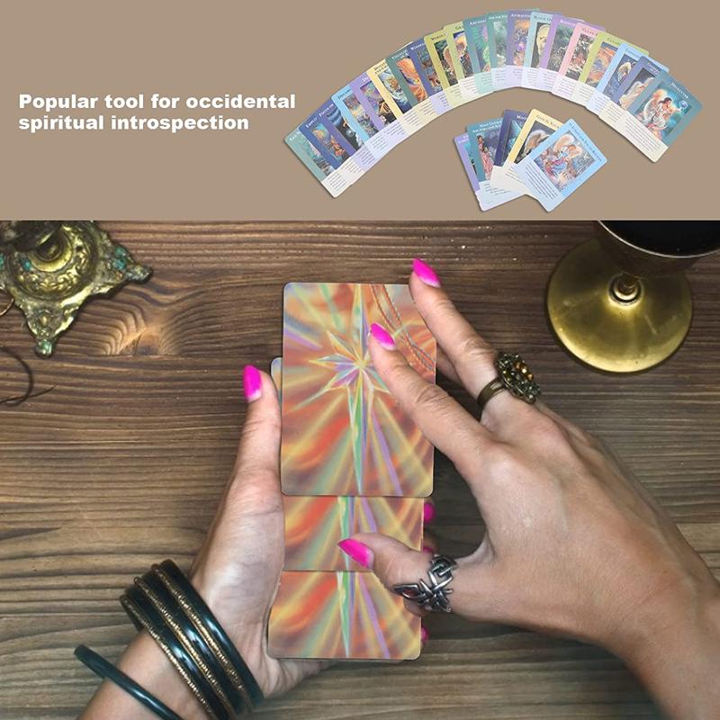 Angels Of Abundance Oracle Cards Full English 44 Cards Deck Tarot Mysterious Divination Family Friend Party Board Game
