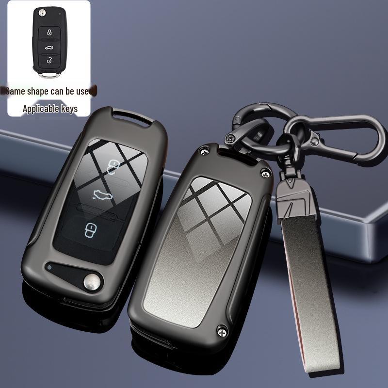 Compatible Key Case for Volkswagen Cars: 24 Sagitar, Bora, Golf 7, Tiguan L, Tayron, Yi, Magotan, and 23 Model CC.