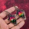 Faceted Multi Tourmaline Earring Copper Wire Wrapped Earrings Handmade Copper Jewelry Gemstone Earring Gifts For Women Wire Wrapped Jewelry
