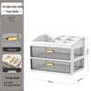 Multi-layer Desktop Organizer: Drawer-Type Storage Box for Office Supplies, Stationery, and Cosmetics