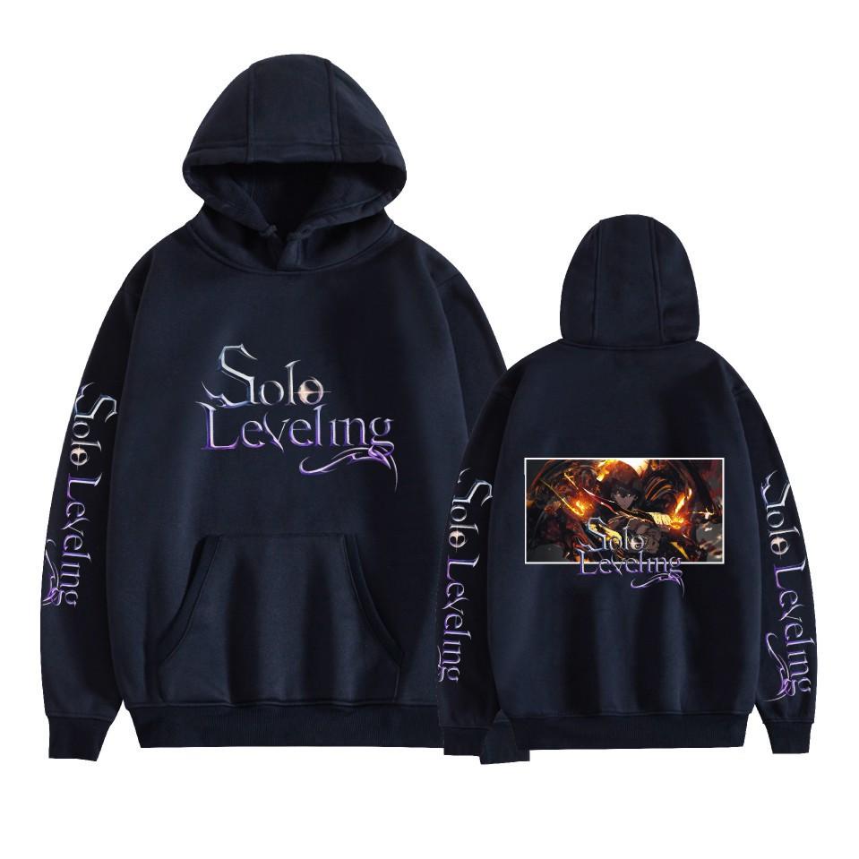 Solo Leveling Cartoon Hoodies Graphic Printed Sweatshirts Casual Long Sleeve Tops for Men Women