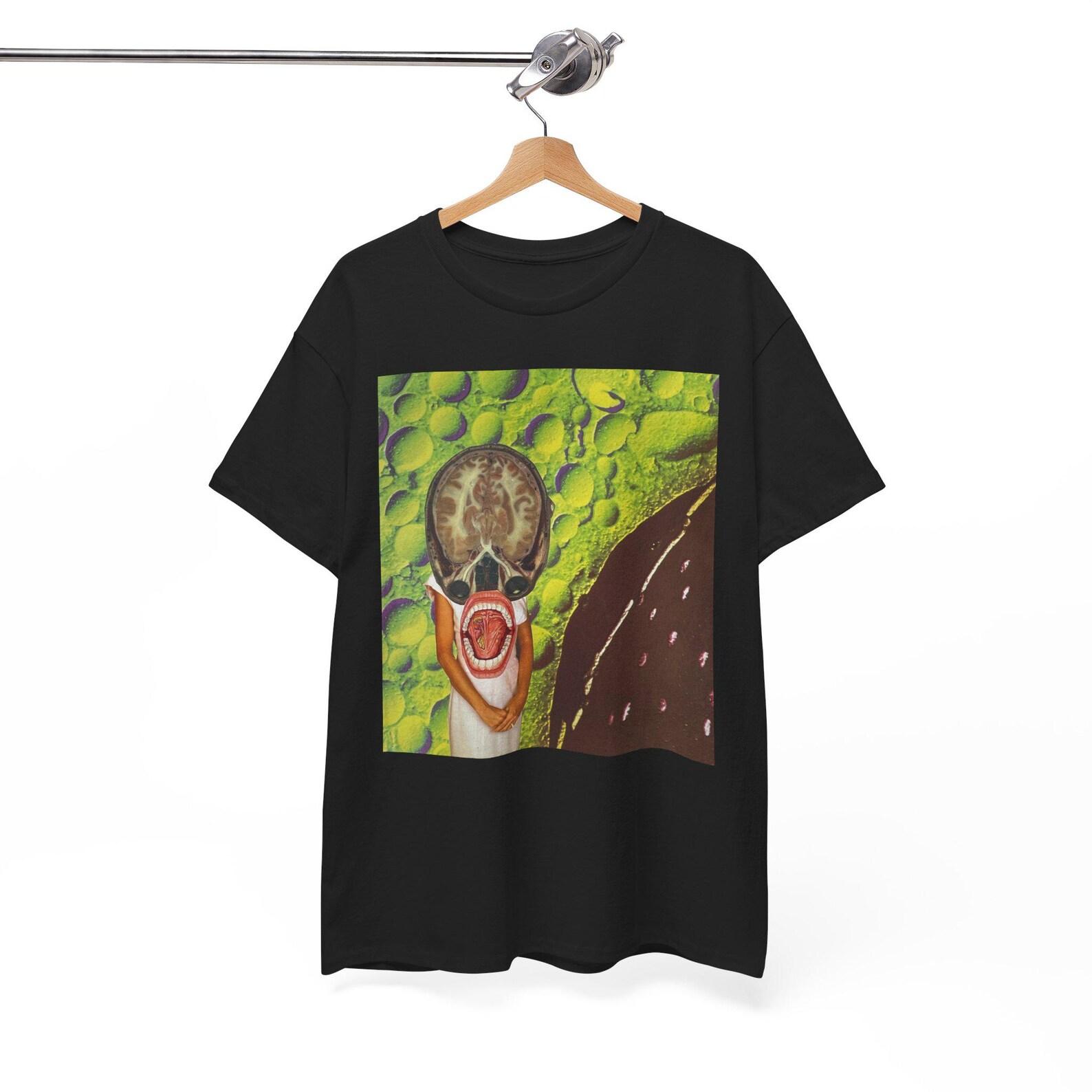 Miss Universe T-Shirt Surreal Collage Art Tee | Anatomical Psychedelic Graphic Shirt 4XL